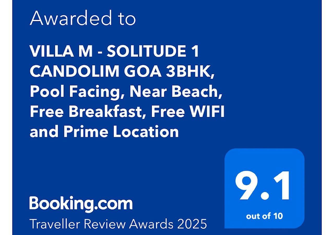 Villa M - Solitude 2 Candolim Goa 3Bhk, Pool Facing, Near Beach, Free Breakfast, Free Wifi And Prime Location Kültér fotó
